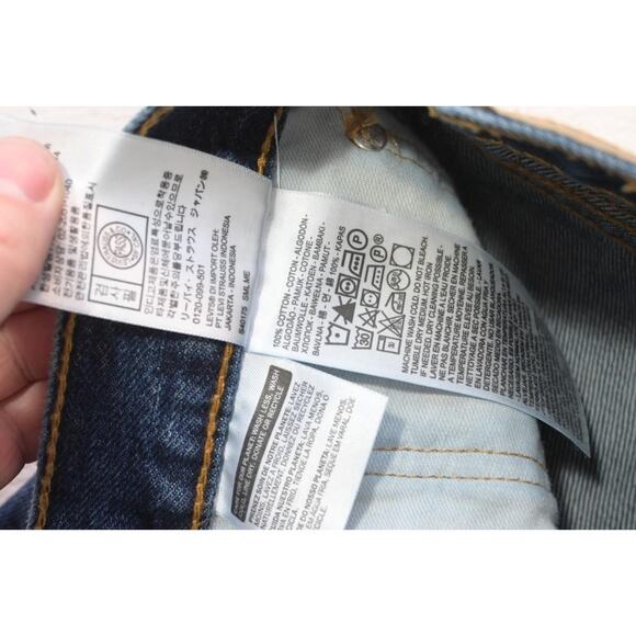 Levi's 550 Relaxed Fit Straight Blue Denim Jeans Rugged Mens Sz 32 x 30 - Picture 7 of 10